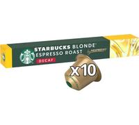 Starbucks Cápsulas de café STARBUCKS® para NESPRESSO® Descafeinado Rubio Espresso Tostado 10 unidades