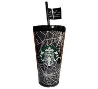 Starbucks Exclusiva edición limitada 2021 que brilla en la oscuridad, vaso grande de telaraña de 16 onzas, Halloween