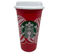 STARBUCKS Festive Christmas - Taza de viaje reutilizable (tamaño grande, tamaño mediano, 473 ml)