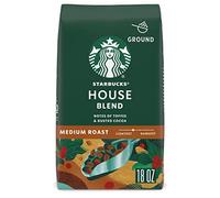 Starbucks Ground Coffee-Medium Roast Coffee-House Blend-100% Arabica-1 bag (18 oz)