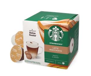 Starbucks | Latte Macchiato - 12 cápsulas para Nescafé Dolce Gusto