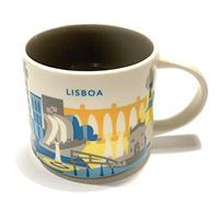 Starbucks Lisbon - Taza de café con texto en inglés "You are Here YAH de Lisboa