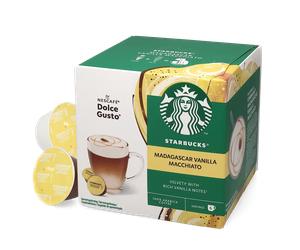 Starbucks | Madagascar Vanilla Macchiato - 12 cápsulas para Nescafé Dolce Gusto