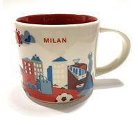 STARBUCKS Milán (Italia) Usted Está Aquí Yah Taza Rojo