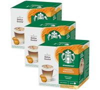 Starbucks Nescafé Dolce Gusto Caramel Macchiato - Juego de 3 Tazas de café con Caramelo, 3 x 12 cápsulas