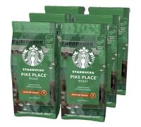 STARBUCKS Pike Place Roast Café De Grano Entero De Tostado Medio, 200g (Paquete de 6)