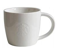 STARBUCKS Collection Tall Fore Here - Juego de 2 vasos cortos (2 unidades, 12oz/355 ml), color blanco
