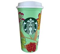 STARBUCKS Taza de plástico reutilizable para viajes, ecológica, para verano, 2025, grande, mediano, 473 ml