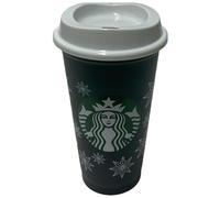 STARBUCKS Travel Winter Star Edition - Tumbler grande (16 onzas/473 ml, reutilizable), color verde