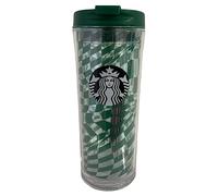 STARBUCKS Vaso de plástico Madison Grid Core de 473 ml, reutilizable, grande