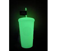 STARBUCKS Vaso reutilizable Glow in Dark Cold Holiday Bling de 16 onzas líquidas, grande (16 onzas)