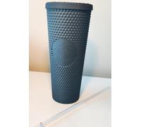 Starbucks Vaso Venti de plástico negro mate 2021, 24 onzas