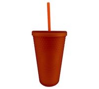 STARBUCKS Vasos de verano con tachuelas, color naranja o azul, edición de verano 2023, taza fría reutilizable (naranja)