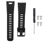 Starbun Correa de Pulsera Deportiva, Pulsera Deportiva de Silicona de Repuesto, Pulsera de Reloj Inteligente para Garmin Vivosmart HR(Negro)