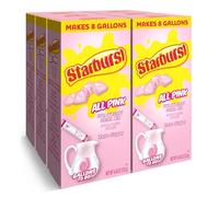 Starburst Gallons To Go - Mezcla de bebida en polvo, caja de 8 unidades (paquete de 6), mezcla de bebida de fresa rosa, baja en calorías y cero azúcar, cada barra hace jarra de 1 galón