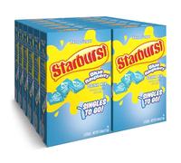 Starburst Mezcla de bebidas para solteros sin azúcar de frambuesa azul con 6 sobres de 13,5 g