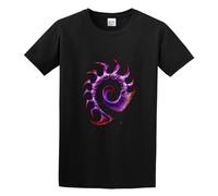 Starcraft Zerg Logo Unisex 100% Cotton Short-Sleeve T-Shirts Black L