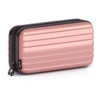 stardis Neceser de cosméticos, rígido, para mujer, hombre, bolsa de aseo en forma de maleta, estuche de belleza, resistente al agua, mini maletín de aspecto para mujeres, hombres, small, Neceser