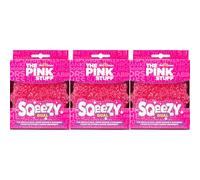 Stardrops The Pink Stuff - Esponja de Limpieza de Doble Cara SQeeZY Miracle, solución sin arañazos para la máxima Limpieza del hogar, cocinas, baños y Uso al Aire Libre, Paquete de 3