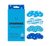 Starface Star Strips + Salicylic Acid - 8 Tiras Nasales Limpiadoras de Poros con Ácido Salicílico y Aloe Vera - Elimina Puntos Negros y Exceso de Grasa - Diseño Estrellas Azules