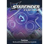 Starfinder Flip-Mat: Cantina - Alfombrilla para juegos de doble cara de 24 x 30 pulgadas - Barra de buceo y mapa de batalla para juegos de mesa RPG Paizo