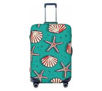 Starfish and Shell Fundas de equipaje de viaje - Fundas elásticas para maletas protectoras para equipaje de 18 a 32 pulgadas, Negro -, X-large