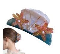 Starfish Hair Clip, Nonslip Hairpin Secure Hold, Cute Pearl Design Hair Accessory, 3.54x1.69in Stylish and Portable for Thick or Thin Bun, and Ponytail Hairstyle