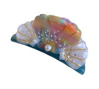 Starfish Hair Clip, Pearl Hairpin, Nonslip Hair Accessory, Secure Grip, Stylish Design, Gold, Thick and Thin Hairs, Everyday Wear, Beach Outings, 9 x 4,3 cm, multicolor