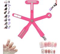 Starfish Magnetic Nail Tool, 8 in 1 Nail Magnet Cat Eye Magnet, Multi-Function Strong Suction Cat Eyes Nails Magnets, Shock-Resistant Silicone Sleeve for Quick Cat-Eye Galaxy Nail Art (Pink)