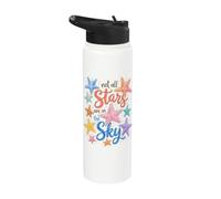 Starfish Not All Stars Are in the Sky Beach Coastal Ocean Stainless Steel Insulated Water Bottle