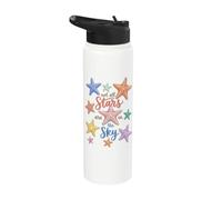 Starfish Not All Stars Are in the Sky Beach Coastal Ocean Stainless Steel Insulated Water Bottle