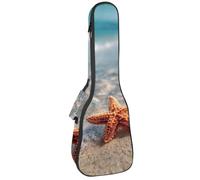 Starfish on The Sand Beach in Sea Water - Funda acolchada para ukelele de concierto de 23 pulgadas, impermeable y duradera, Multicolor 01, 25.9x9x3.1in/66x23x8cm, Organizador de bolsas