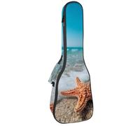 Starfish on The Sand Beach in Sea Water - Funda acolchada para ukelele de concierto de 23 pulgadas, impermeable y duradera, Multicolor 05, 25.9x9x3.1in/66x23x8cm, Organizador de bolsas