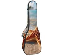 Starfish on The Sand Beach in Sea Water - Funda acolchada para ukelele de concierto de 23 pulgadas, impermeable y duradera, Multicolor 04, 25.9x9x3.1in/66x23x8cm, Organizador de bolsas