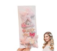 Starfish Shell Hairpin Set,Artificial Seashell Starfish Mermaid Pearl Barrettes,Acrylic Resin Women Hair Clip for Beachy,Party Styles