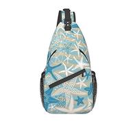 Starfish Sling Bag Crossbody Mujeres Hombres Mochila de Viaje en el Pecho Deportes de Ocio Correr al Aire Libre Senderismo Talla única