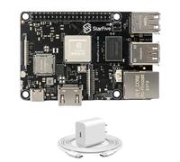 StarFive VisionFive 2 Lite Placa de Desarrollador RISC-V de 4 núcleos, 2GB RAM, 4K HDMI, PCIe 2.0, Wi-Fi 6/BT5.4, Gigabit Ethernet, GPIO de 40 pines, Linux SBC de bajo costo para IoT/Edge (8GB con