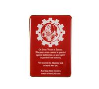 Starforged Adeptus Mechanicus STC - Broche magnético para nevera Warhammer 40000, One Size, metal no precioso, sin gema