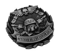 Starforged Cadian Shock Troops Space Marines Medalla Honor Pin Insignia Warhammer 40K Imperial Guard, Tank Ace, Metales no preciosos, Sin piedra preciosa