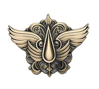 Starforged Chapter Icon Blood Angels Pin Badge Son of Sanguinius - Broche de mochila Warhammer 40K Primarch, Zinc, No es una piedra preciosa