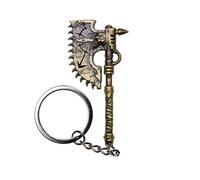 Starforged Compatible con llavero Warhammer 40k Chaos Axe Mans 1 pieza, oro, 65 mm, dorado, 65 mm