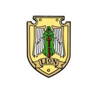 Starforged Compatible con Warhammer 40k Heraldries of the Chapters Theme Color Shield Pin 1 PC, S, Acero aleado, No es una piedra preciosa