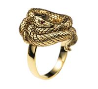 Starforged DARK SOULS III - Anillo de serpiente de oro codicioso, accesorios de juego periféricos autorizados oficialmente, Height 24.2 mm × Width 17.1 mm, Metal, Ágata