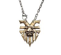 Starforged Ka'Bandha Khorne Chaos Demon Collar de cobre Warhammer 40K Blood Angel Killer colgante, cobre, sin piedra preciosa, Cobre, No es una piedra preciosa