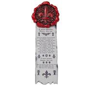 Starforged Purity Seals Adepta Sororitas Grey Knights Ultramarines Broche Colgante Warhammer 40K, 144mm*40mm, Sello, pergamino, Sin piedra preciosa