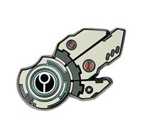 Starforged Tau 40K Riptide Shield Generator "The Greater Good" Pin Badge Xenos, Acero aleado, Sin gemas.