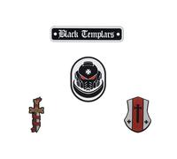 Starforged Warhammer 40K Black Templars Set Defenders of Terra Honor Patch Collection - Accesorios de regalo para hombre