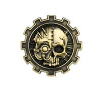 Starforged Warhammer 40K Chapter Icon Grey Knight Death Watch Space Wolves Pin Badge Accesorios para hombre, 32mm-59.2mm x 40mm-48.8mm, Acero aleado, Sin piedra preciosa