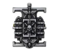 Starforged Warhammer 40K Chapter Icon Grey Knight Death Watch Space Wolves Pin Badge Accesorios para hombre, 32mm-59.2mm, Acero aleado, Sin piedra preciosa
