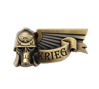 Starforged Warhammer 40K Death Korps of Krieg Pin DKK - Insignia conmemorativa, color dorado, Zinc, No es una piedra preciosa